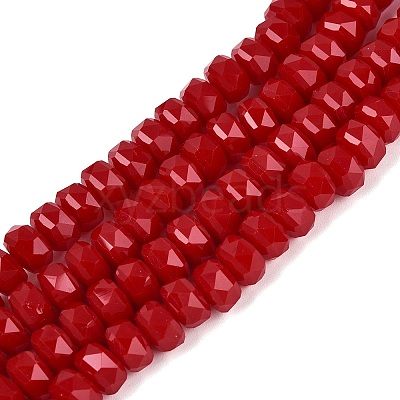 Opaque Glass Beads Strands GLAA-Q114-01A-B04-1