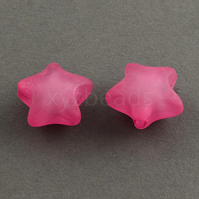 Frosted Acrylic Beads X-FACR-Q005-M-1
