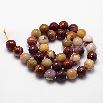 Natural Mookaite Beads Strands G-D840-30-6mm-1