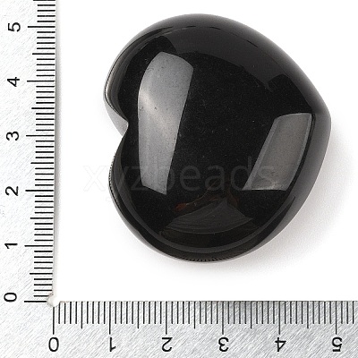 Natural Obsidian Thumb Massage Stone G-I367-06E-1