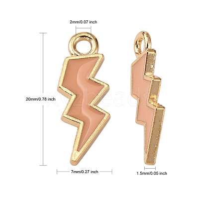 Alloy Enamel Pendants ENAM-N054-025O-1