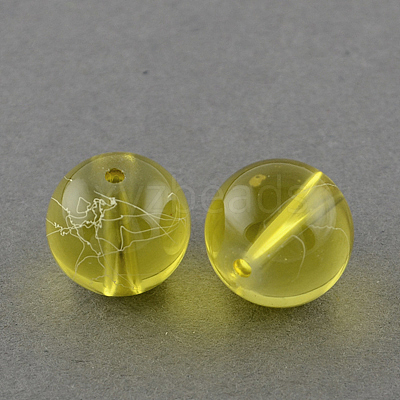 Drawbench Transparent Glass Beads Strands GLAD-Q012-6mm-06-1