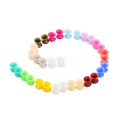 32Pcs 16 Colors Silicone Thin Ear Gauges Flesh Tunnels Plugs FIND-YW0001-16A-1