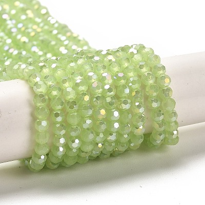Imitation Jade Glass Beads Stands EGLA-A035-J3mm-B01-1