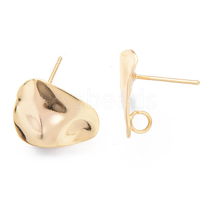 Brass Stud Earrings Findings X-KK-R116-017-NF-1