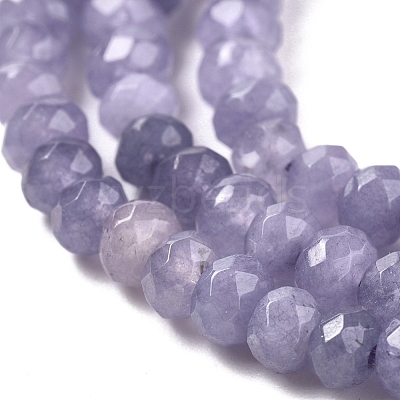 Dyed Natural Malaysia Jade Rondelle Beads Strands G-E316-2x4mm-33-1