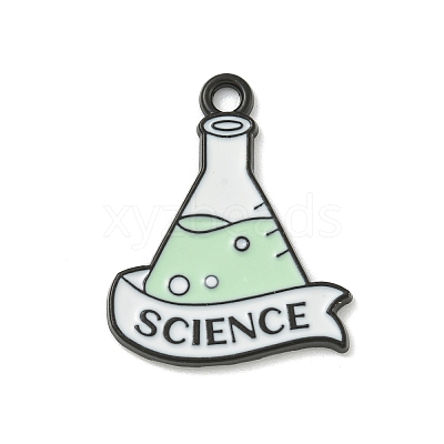Chemistry Science Theme Alloy Enamel Pendants ENAM-I060-14B-1