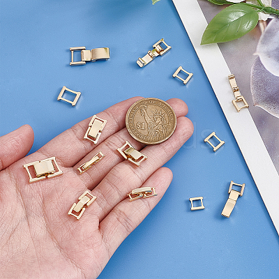 6 Styles Brass Watch Band Clasps KK-BBC0024-21G-1