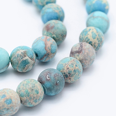 Natural Imperial Jasper Beads Strands G-K232-6mm-01D-1