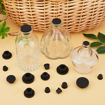 20Pcs 5 Style Silicone Hole Plugs AJEW-GF0008-06B-1