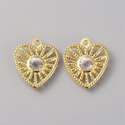 Iron Rhinestone Pendants IFIN-TAC0052-43E-1