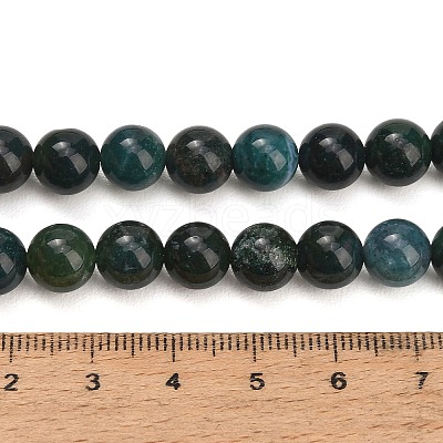 Natural Moss Agate Beads Strands GG-CBA7BB7-A02-8mm-1