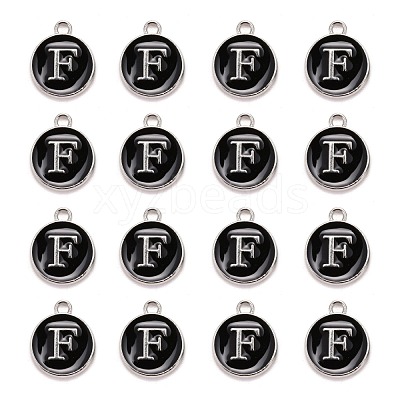 Platinum Plated Alloy Charms ENAM-S118-02F-P-1