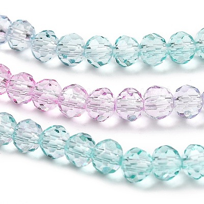 Transparent Painted Glass Beads Strands LS-DGLA-A034-T3mm-A10-1