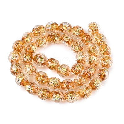 Handmade Foil Glass Beads Strands FOIL-Q002-05A-1