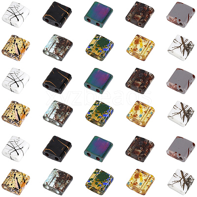 180Pcs 10 Styles Electroplate Glass Seed Beads SEED-PA0001-32-1