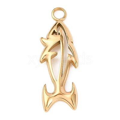 304 Stainless Steel Pendants LS-STAS-D129-13B-G-1