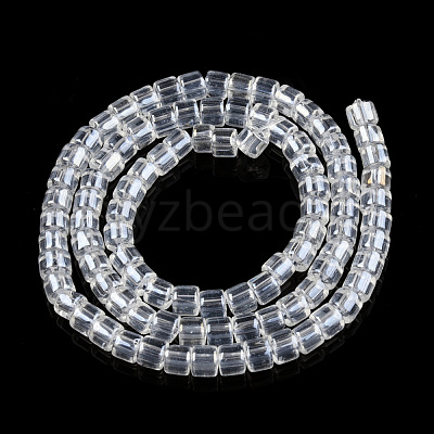 Transparent Glass Bead Strands GLAA-N047-09-E01-1