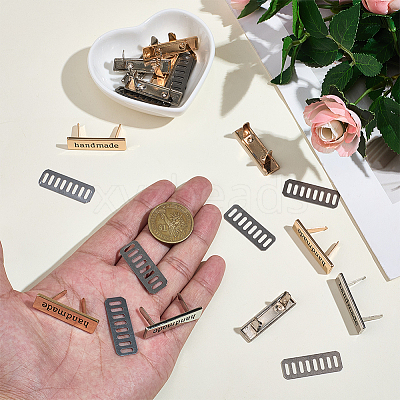 12 Bags 2 Colors Zinc Alloy Bag Lock Catch Clasps DIY-CL0002-39-1