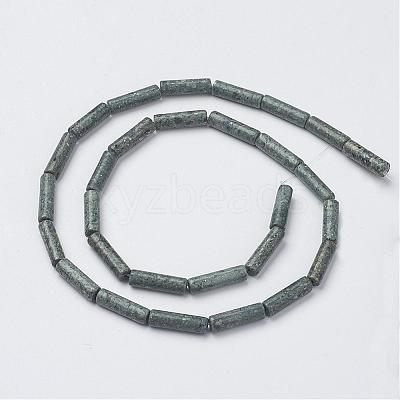 Natural Serpentine/Green Lace Stone Beads Strands G-G968-F12-1