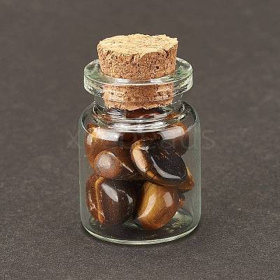 Transparent Glass Wishing Bottle Decoration DJEW-A001-01C-12-1