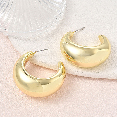 Brass Stud Earrings KK-CBA50B0-01G-1