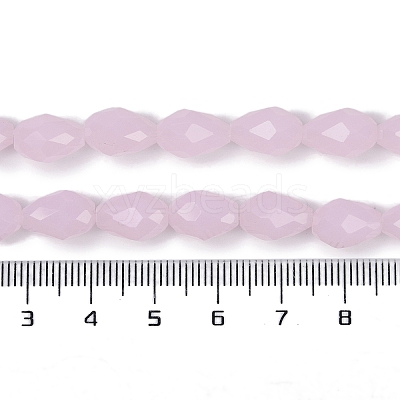 Electroplate Imitation Jade Glass Beads Strands EGLA-N013-J10mm-D01-1
