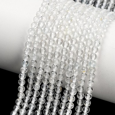 Natural White Topaz Beads Strands X-G-P627-3mm-02-1