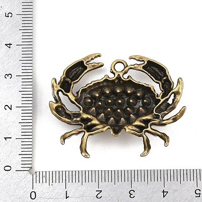 Alloy Rhinestone Pendants RB-CBA18BA-05AB-1
