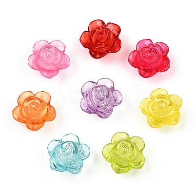 Transparent Acrylic Beads TACR-N018-02-1
