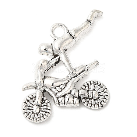 Tibetan Style Alloy Sport Pendants TIBEP-5267-AS-LF-1