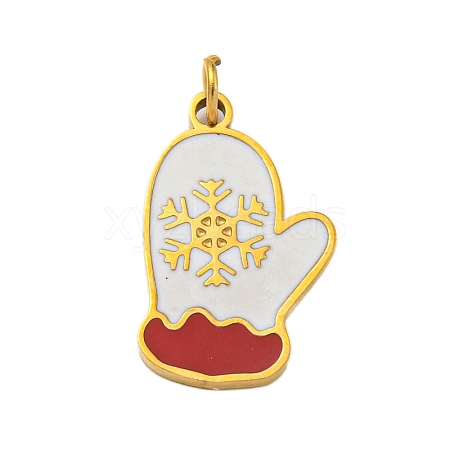 Christmas Theme Ion Plating(IP) 304 Stainless Steel Pendants STAS-O005-01G-G-1