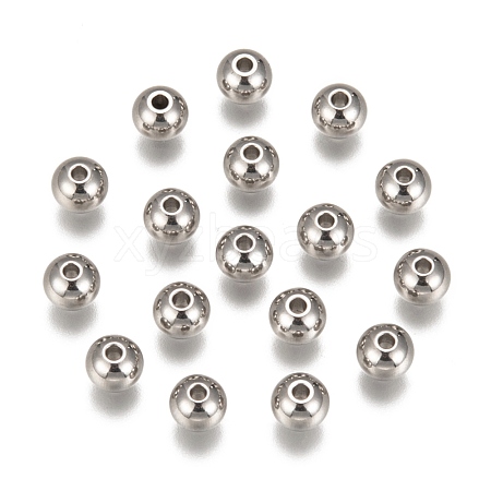 Tarnish Resistant 201 Stainless Steel Beads STAS-R033-6mm-1