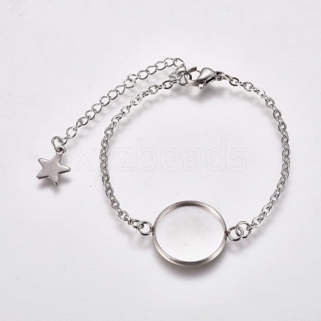 304 Stainless Steel Bracelet Making STAS-WH0014-23P-1