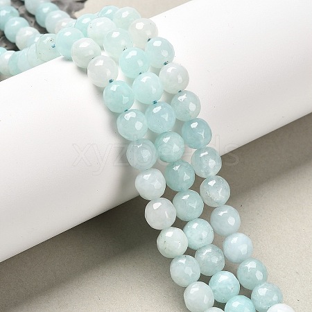 Natural White Jade Bead Strands X-G-R346-8mm-17-1