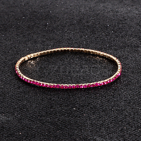 Alloy Rhinestone Cup Chain Bracelets for Women WG1E62A-11-1