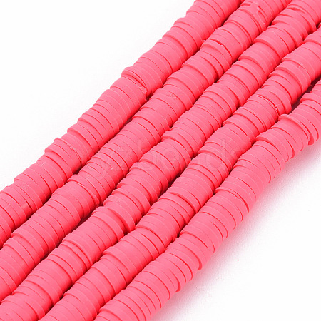 Handmade Polymer Clay Bead Strands CLAY-T002-6mm-45-1