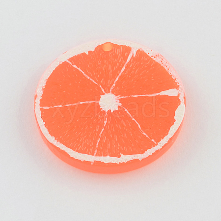 Resin Fruit Pendants RESI-R130-01A-1