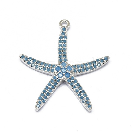 Alloy Micro Pave Cubic Zirconia Pendants PALLOY-F249-15A-P-1