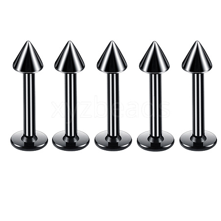 304 Stainless Steel Cone Threadless Labrets for Women Men WG9B6EB-22-1