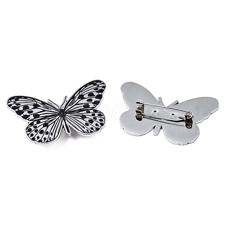 201 Stainless Steel Butterfly Lapel Pin JEWB-N007-118P-1