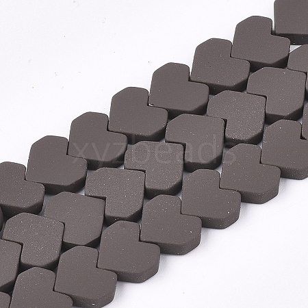 Spray Painted Non-magnetic Synthetic Hematite Beads G-T116-04-20-1