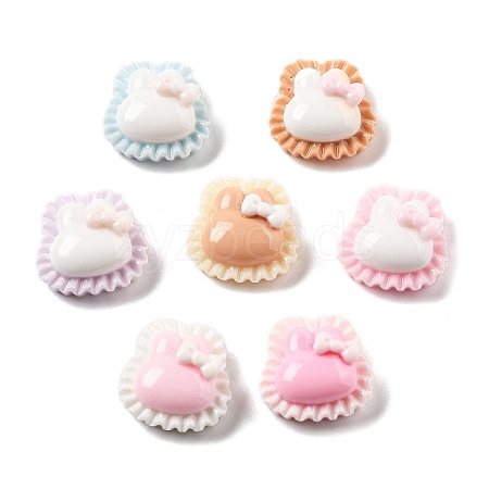 Cute Mini Cartoon Bowknot Series Resin Cabochons CRES-I037-04A-1