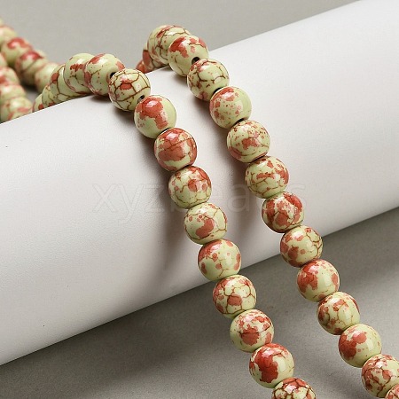 Synthetic Turquoise Beads Strands TURQ-F019-03B-1