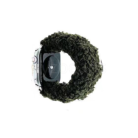Plush Hairband and Watch Band For iWatch Series 7 Winter limit Smart Watches Size 38mm/41mm/40mm COHT-PW0001-07A-06-1