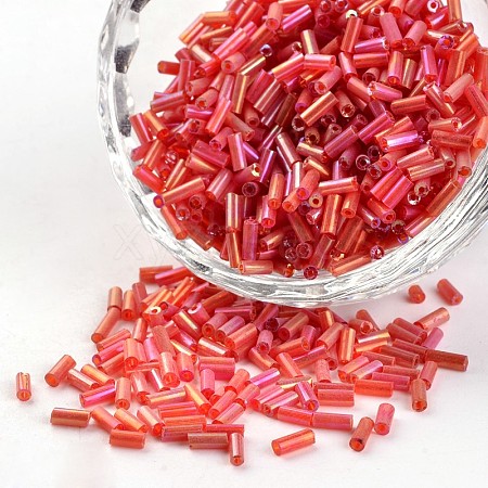 Glass Bugle Beads SEED-I001-165-1
