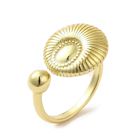 Rack Plating Brass Finger Ring RJEW-C072-17G-1