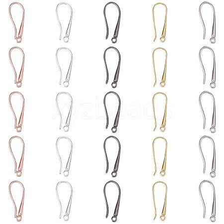 Brass Earring Hooks Findings KK-PH0034-89-1