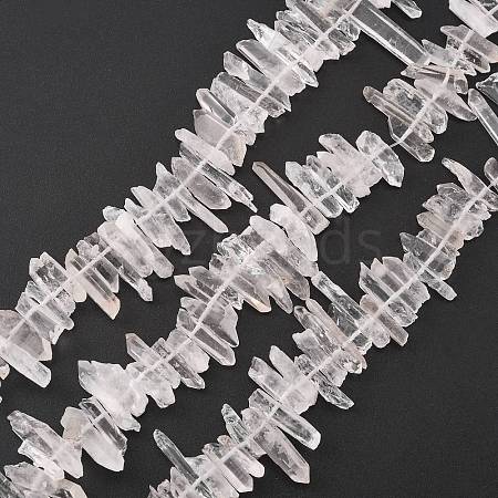 Natural Quartz Crystal Beads Strands G-F212-02-1