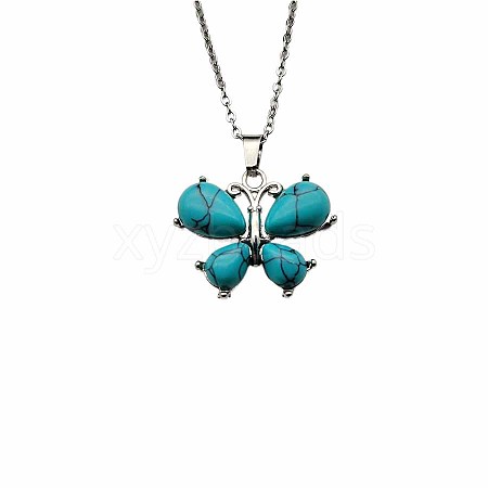 Crystal Butterfly Necklace Pendant Fashion Ornament Minimalist Pendant AM7436-5-1